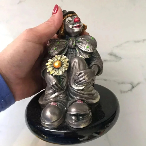 Argenti Hand Painted Silver Clown Italy - Picture 5 of 8